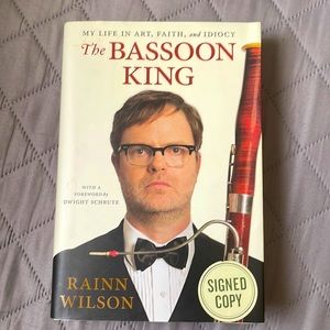 THE BASSOON KING -Autographed Copy Hardcover book by Rainn Wilson